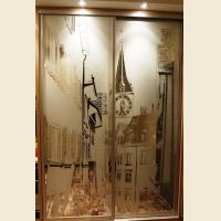 Шкафы-купе с пескоструйным рисунком