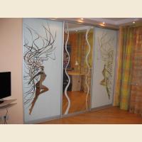 Шкафы-купе с пескоструйным рисунком