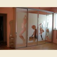 Шкафы-купе с пескоструйным рисунком