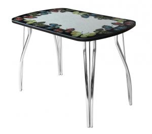 Стол с кожаным декором