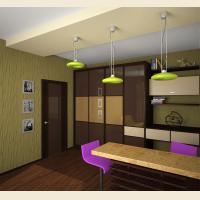 Шкафы-купе с цветным стеклом Oracal