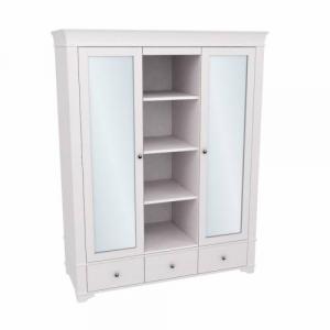 Шкаф с 2-мя зеркальными дверями и полками 