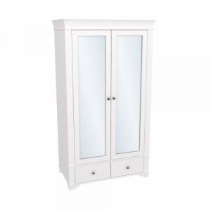 Шкаф 2х дверный с зеркальными дверями